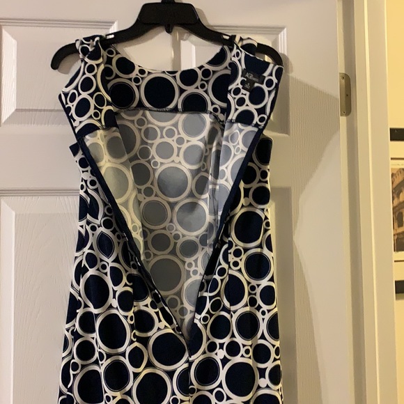 AGB Dress size 6 blue and cream - Picture 7 of 12
